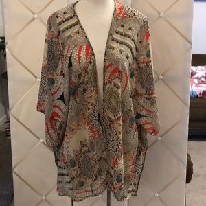 Cato sheer kimono cardigan wrap  Size Large